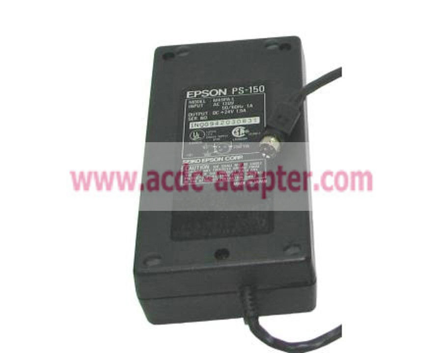 Genuine Epson 24V 1.9A AC Adapter M49PA-L PS-150 Printer Power Supply Cord